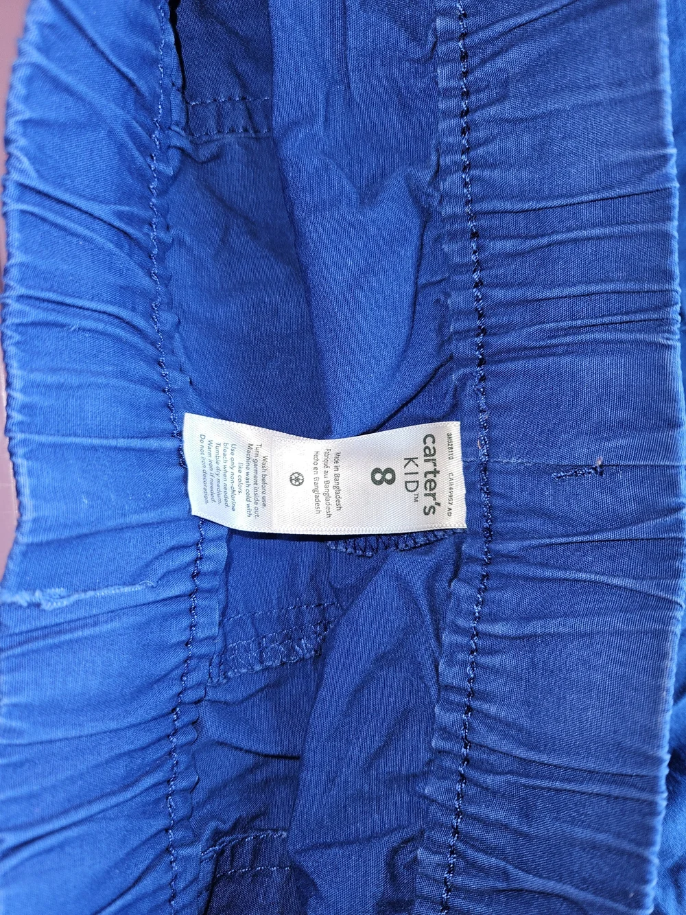 Carter's Bright Blue Elastic-Waist Drawstring Athletic Shorts
